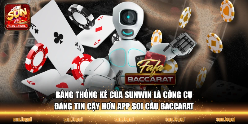 Bảng thống kê của Sunwin là công cụ đáng tin cậy hơn app soi cầu baccarat