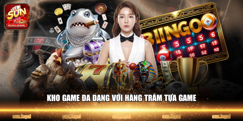 Kho game đa dạng với hàng trăm tựa game